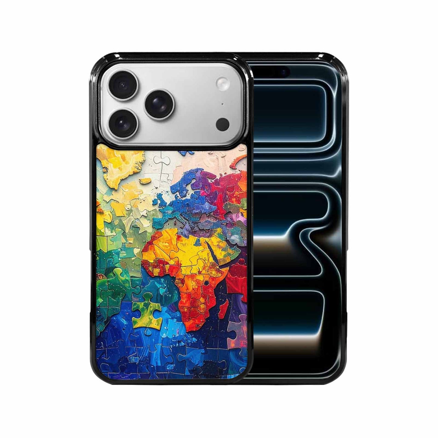 iPhone 17 Pro Max Case — Autism Puzzle Pieces Puzzle Original Art, Custom Made Phone Cover