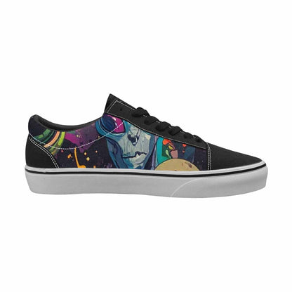 WOMEN'S Aliens × Camo Aliens Lace-Up Canvas Wallpaper Art Sneakers