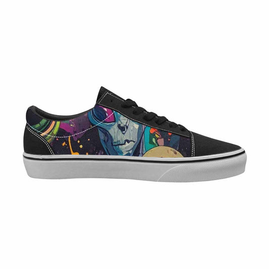 WOMEN'S Aliens × Camo Aliens Lace-Up Canvas Wallpaper Art Sneakers