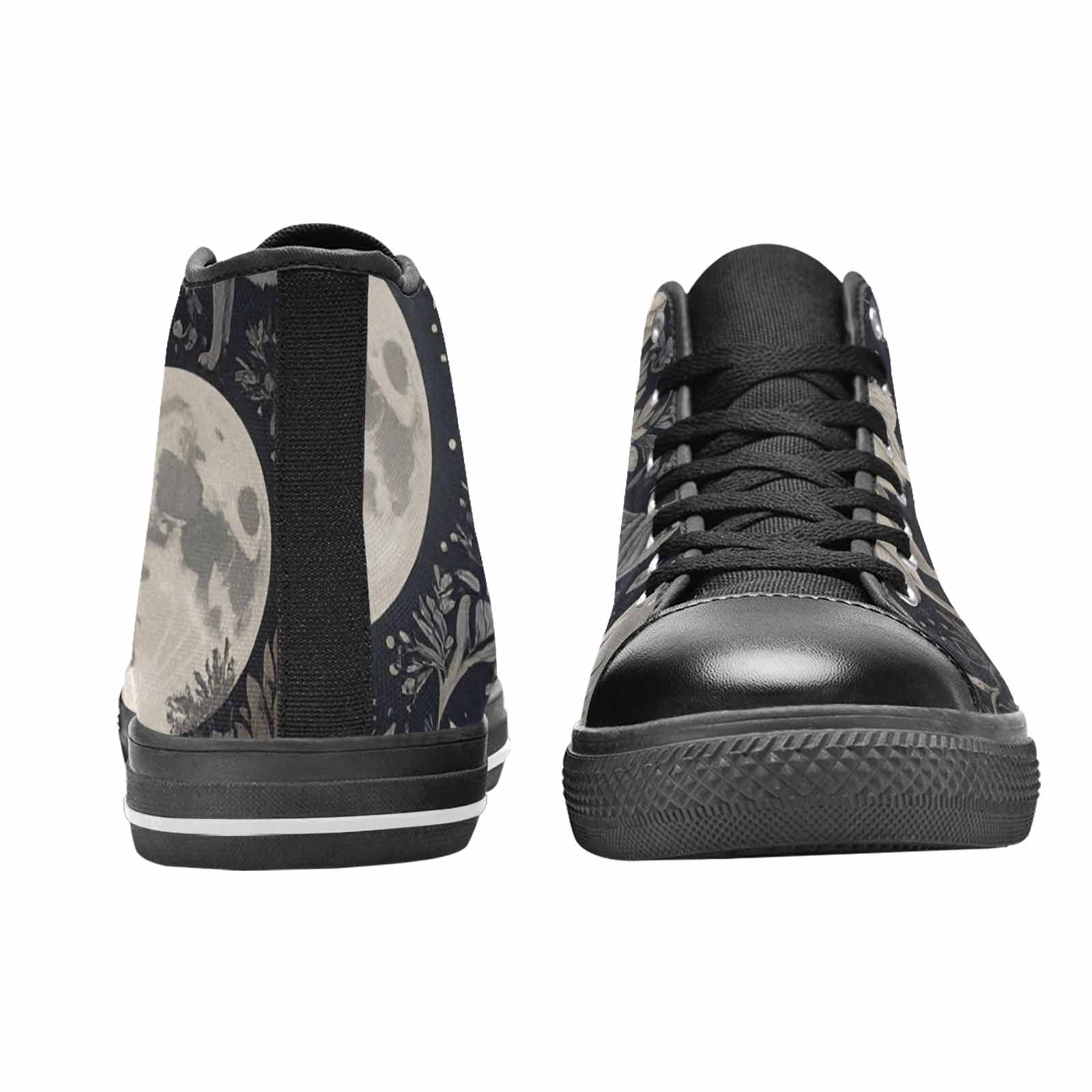 MEN'S Wolves Everywhere Collage High Top Canvas Dark Academia Shoes
