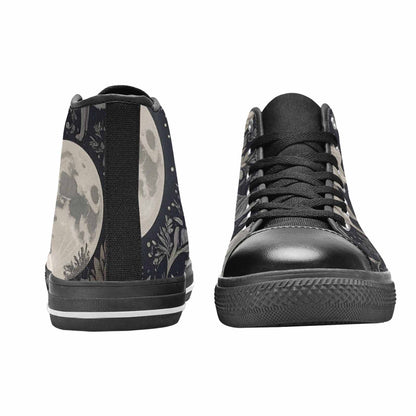 MEN'S Wolves Everywhere Collage High Top Canvas Dark Academia Shoes