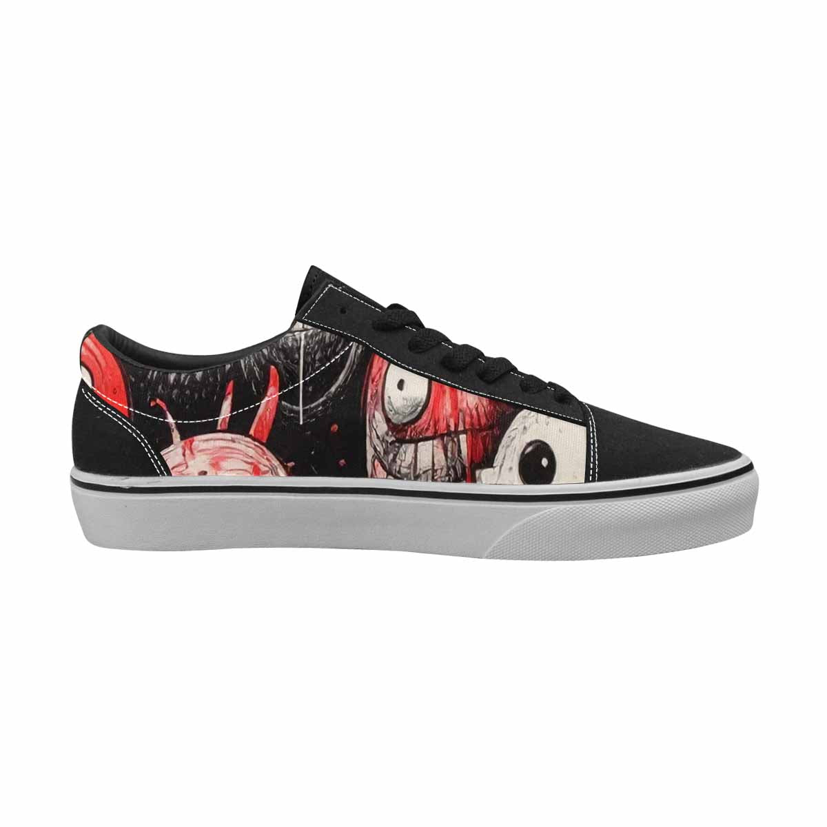 WOMEN'S Monsters (general) Lace-Up Canvas Neon Fantasy Custom Shoes