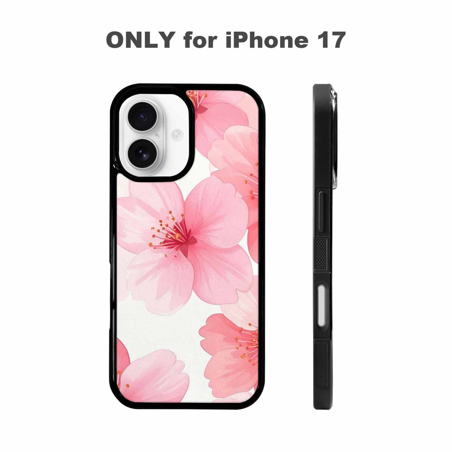 iPhone 17 Case — Japanese Cherry Blossom Pattern, Floral, Original Design Phone Case