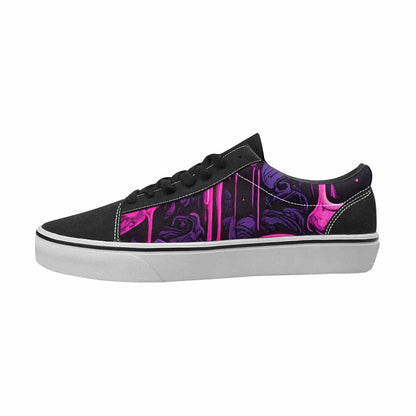 WOMEN'S Skulls Canvas Graphic Print Cottagecore Sneakers