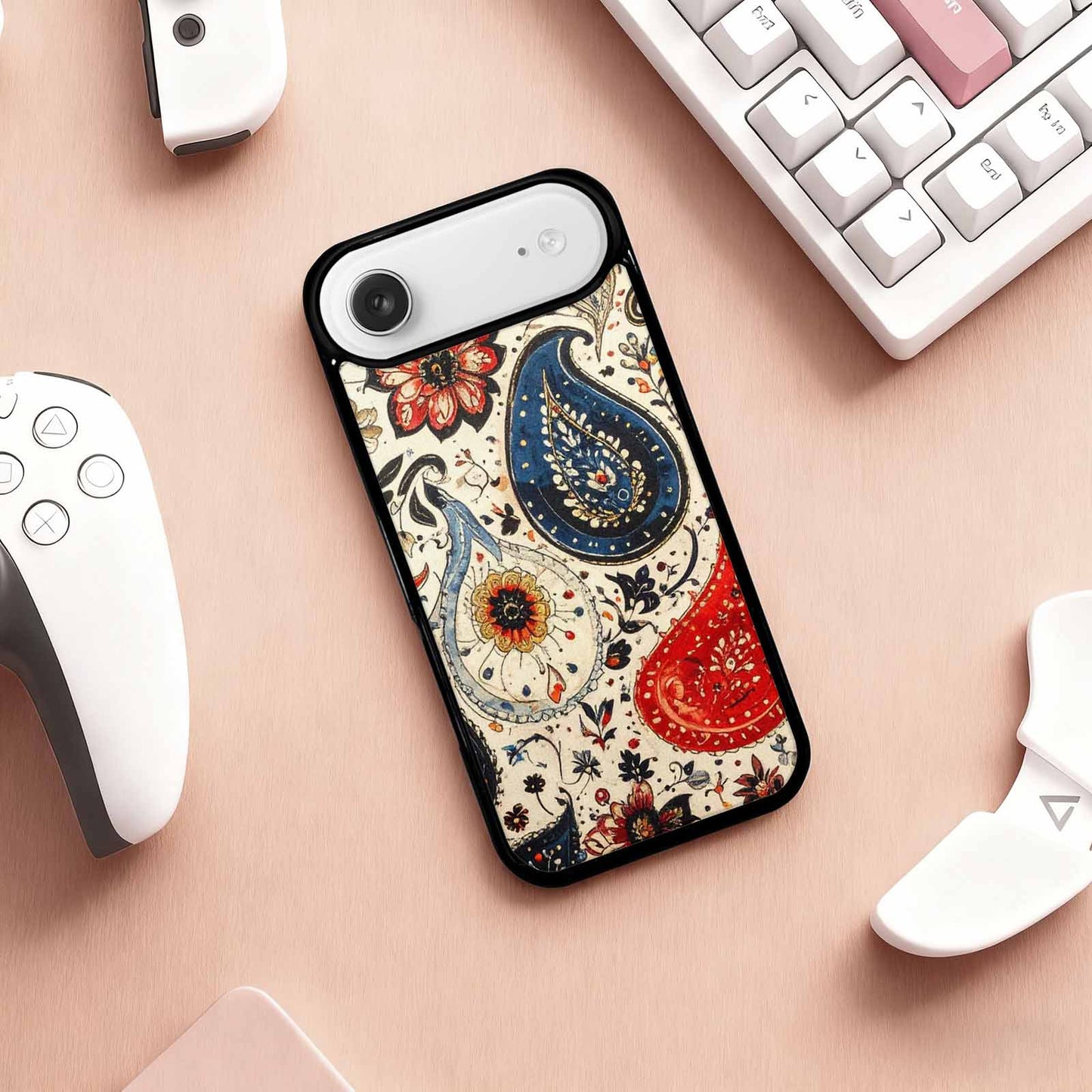 iPhone 17 Air Case — Small Paisley Bandana Pattern Randomly Original, Custom Art Phone Cover