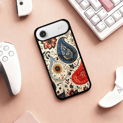 iPhone 17 Air Case — Small Paisley Bandana Pattern Randomly Original, Custom Art Phone Cover