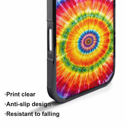 iPhone 17 Pro Max Case — Tie Dye Rainbow Spiral Tie Dye, Custom Phone Case