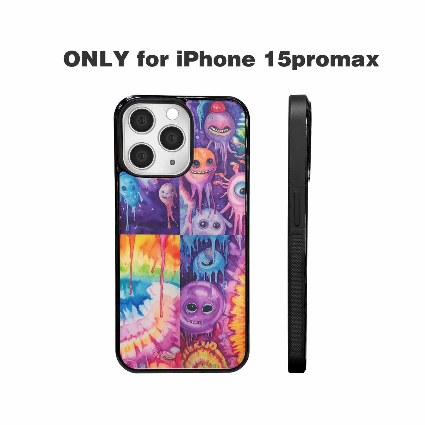 iPhone 15 Pro Max Case — Aliens Tie Dyemelting Aliens P, Custom Print Case Cover