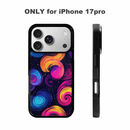 iPhone 17 Pro Case — Rose Galaxy Art Seamless Pattern Galaxy, Custom Art Phone Cover