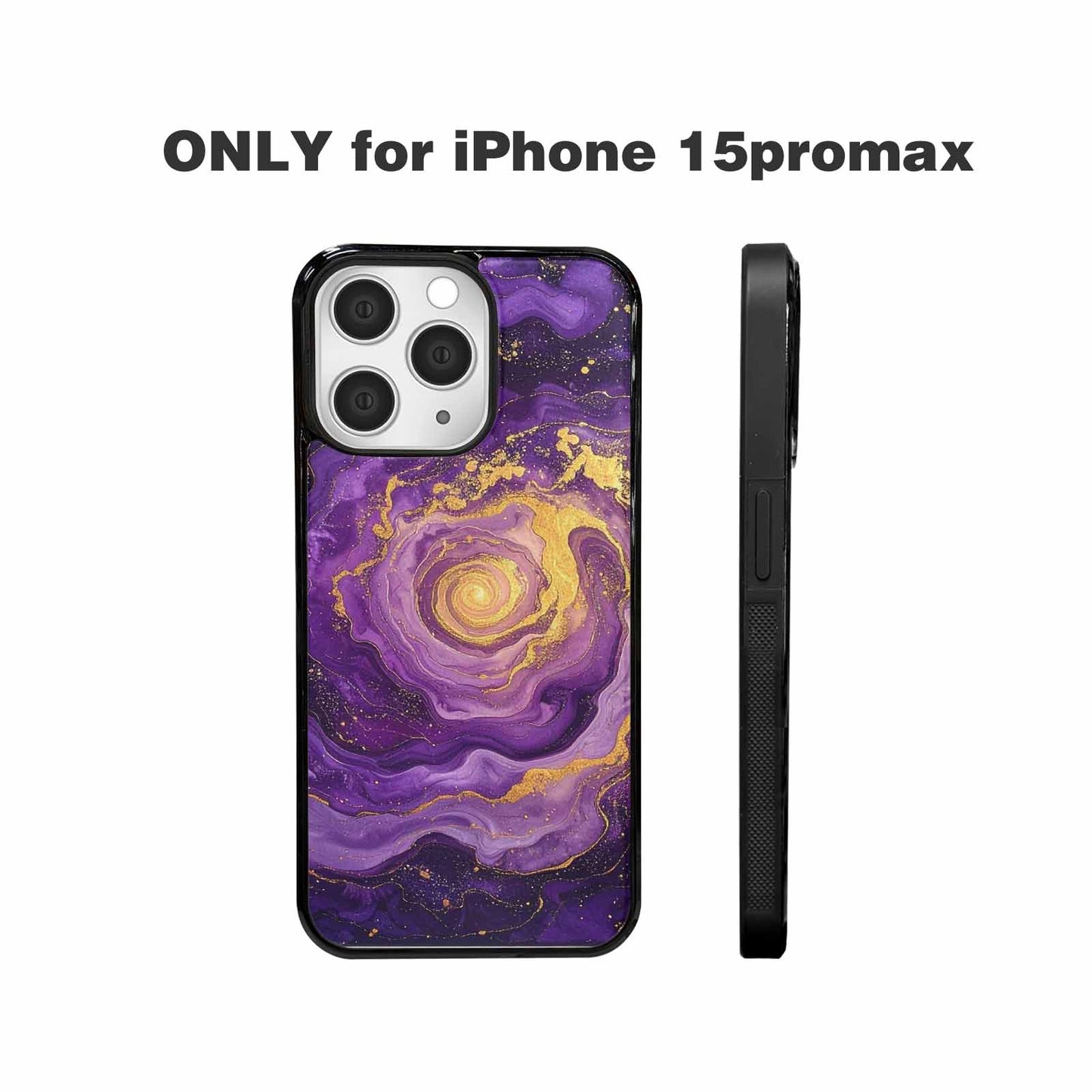 iPhone 15 Pro Max Case — Swirling Brushstroke Starry Night Texture Blended, Unique Phone Case Design