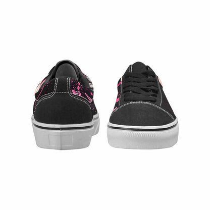 WOMEN'S Zebra Stripe Burst Lace-Up Canvas Neon Fantasy Shoes