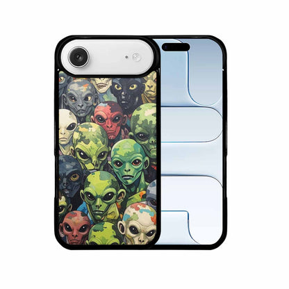 iPhone 17 Air Case — Aliens Camo Aliens Pattern Hundreds Alien, Custom Art Phone Cover