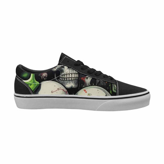 WOMEN'S Skulls (general) Lace-Up Canvas Grunge Shoes