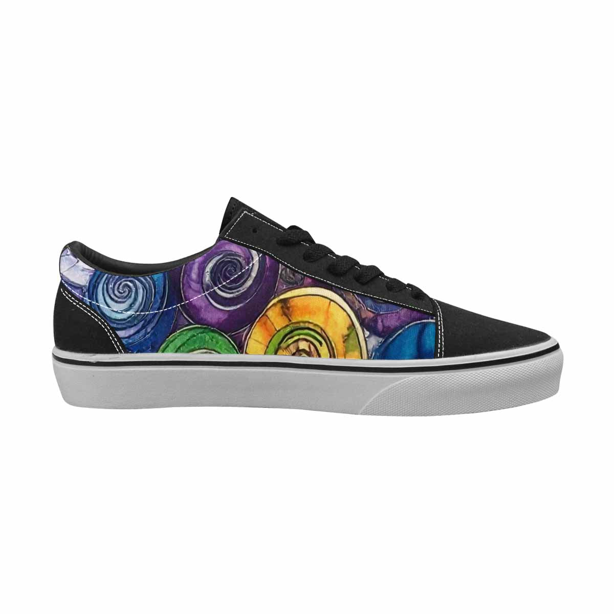 WOMEN'S Tie Lace-Up Canvas Kaleidoscope Sneakers