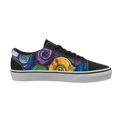 WOMEN'S Tie Lace-Up Canvas Kaleidoscope Sneakers