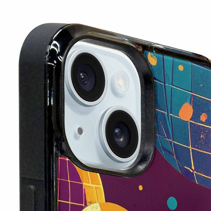 iPhone 15 Case — 1970s Disco Art Pattern, Custom Phone Case