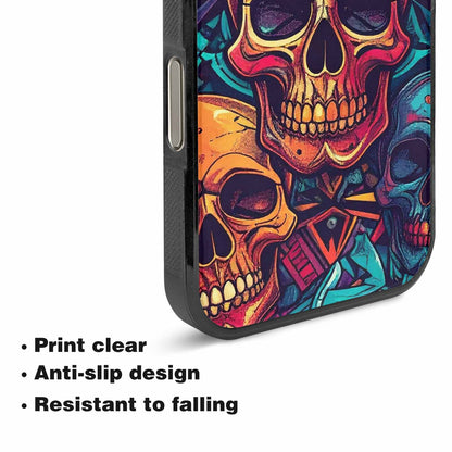 iPhone 16 Pro Case — Sacred Geometry Lots Of Skulls Seamless, Personalized Phone Case