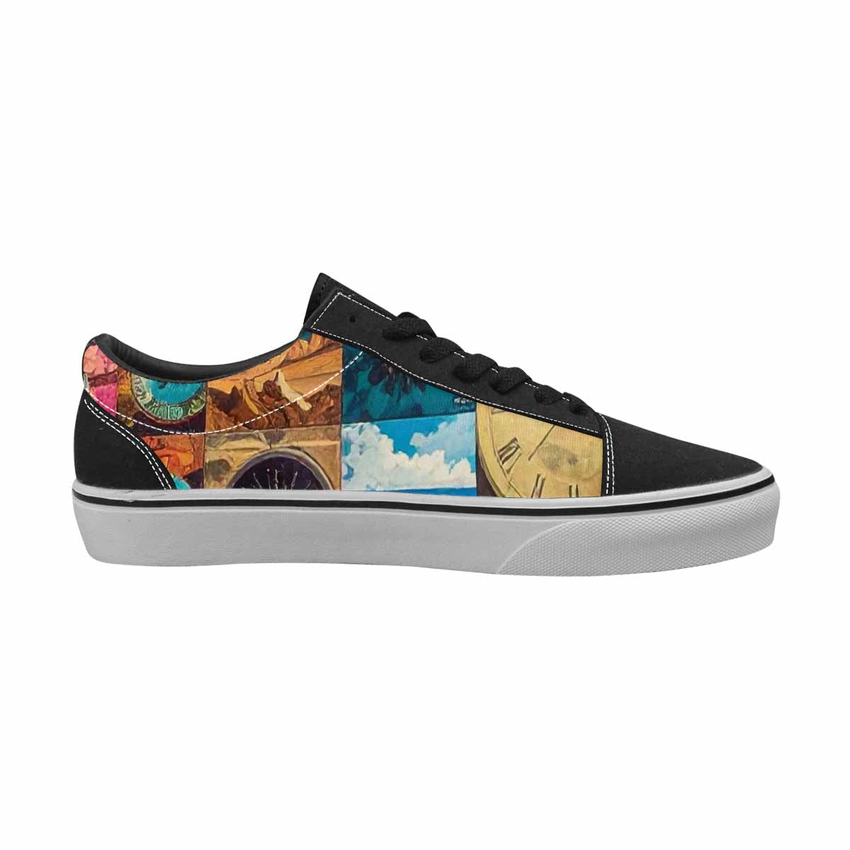 WOMEN'S Surreal Dream Fragment Lace-Up Canvas Cottagecore Sneakers