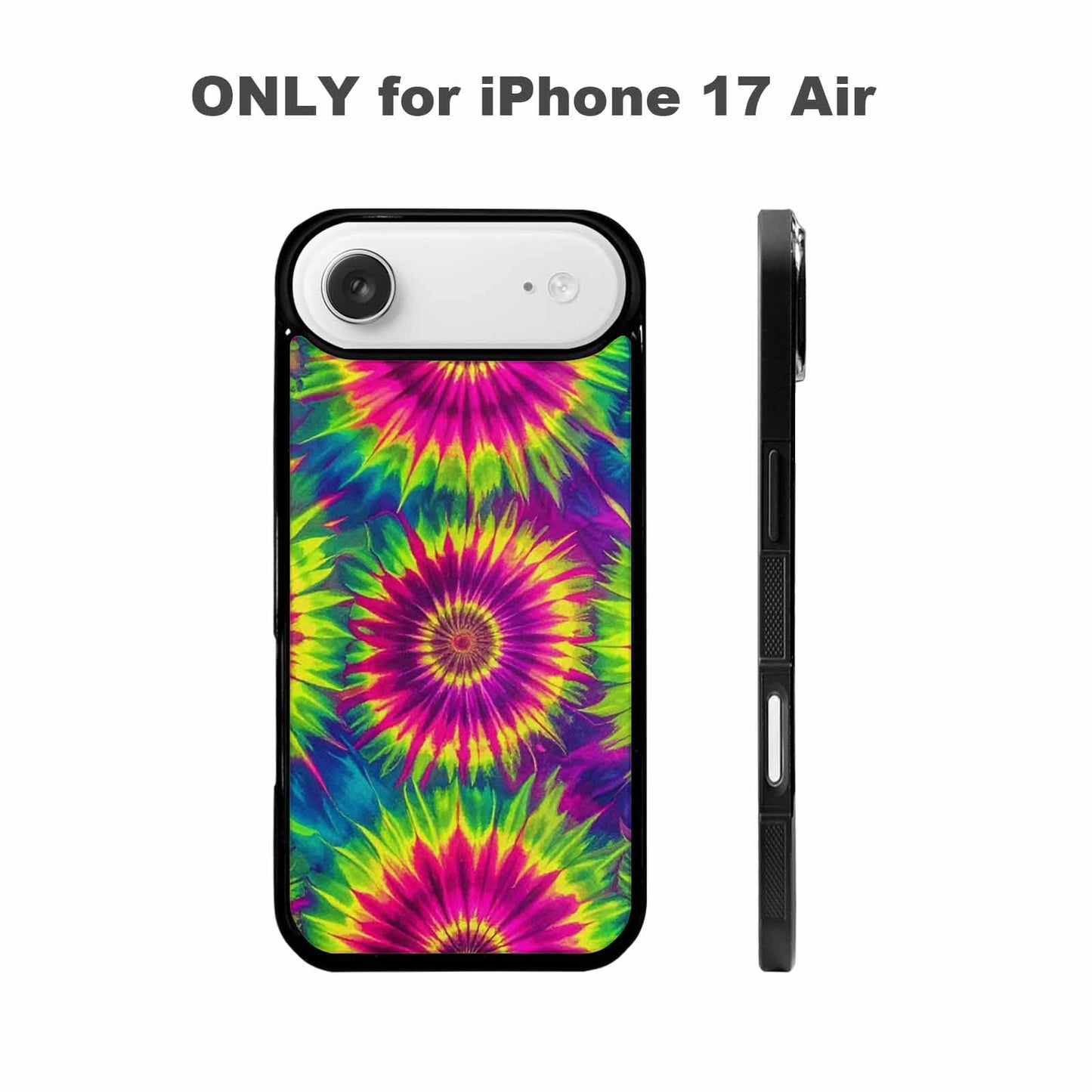 iPhone 17 Air Case — Tie Dye Neon Acid Blended Tie, Custom Print Case Cover