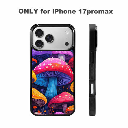 iPhone 17 Pro Max Case — Vivid Winter Mushroom Cartoon Cute, Custom Print Case Cover