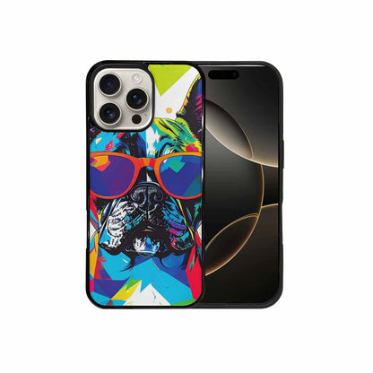 iPhone 16 Pro Max Case — French Bulldog Pop Art Pattern Personalized, Custom Printed Phone Case