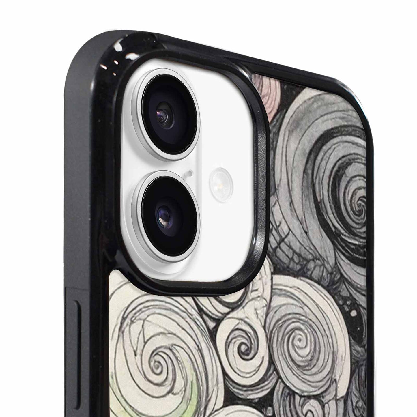 iPhone 17 Case — Tie Dye Swirls (black Tie Dye, Custom Print Case Cover