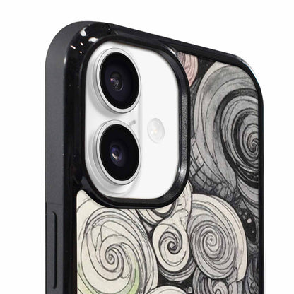 iPhone 17 Case — Tie Dye Swirls (black Tie Dye, Custom Print Case Cover