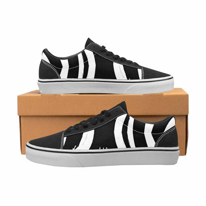 WOMEN'S Classic Zebra Print Canvas Lace-Up Vivid Custom Shoes
