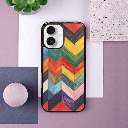 iPhone 16 Case — Progress Pride Flag Color Theme Small, Custom Art Phone Cover
