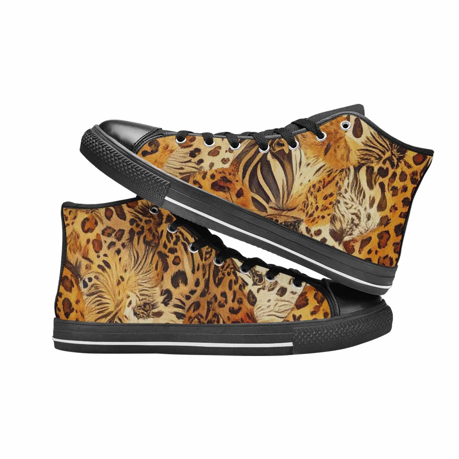 MEN'S Animal Print High Top Canvas Dreamcore Custom Sneakers