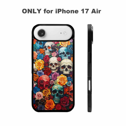 iPhone 17 Air Case — Skull And Roses Skulls And Gothic, Customized Protective Case