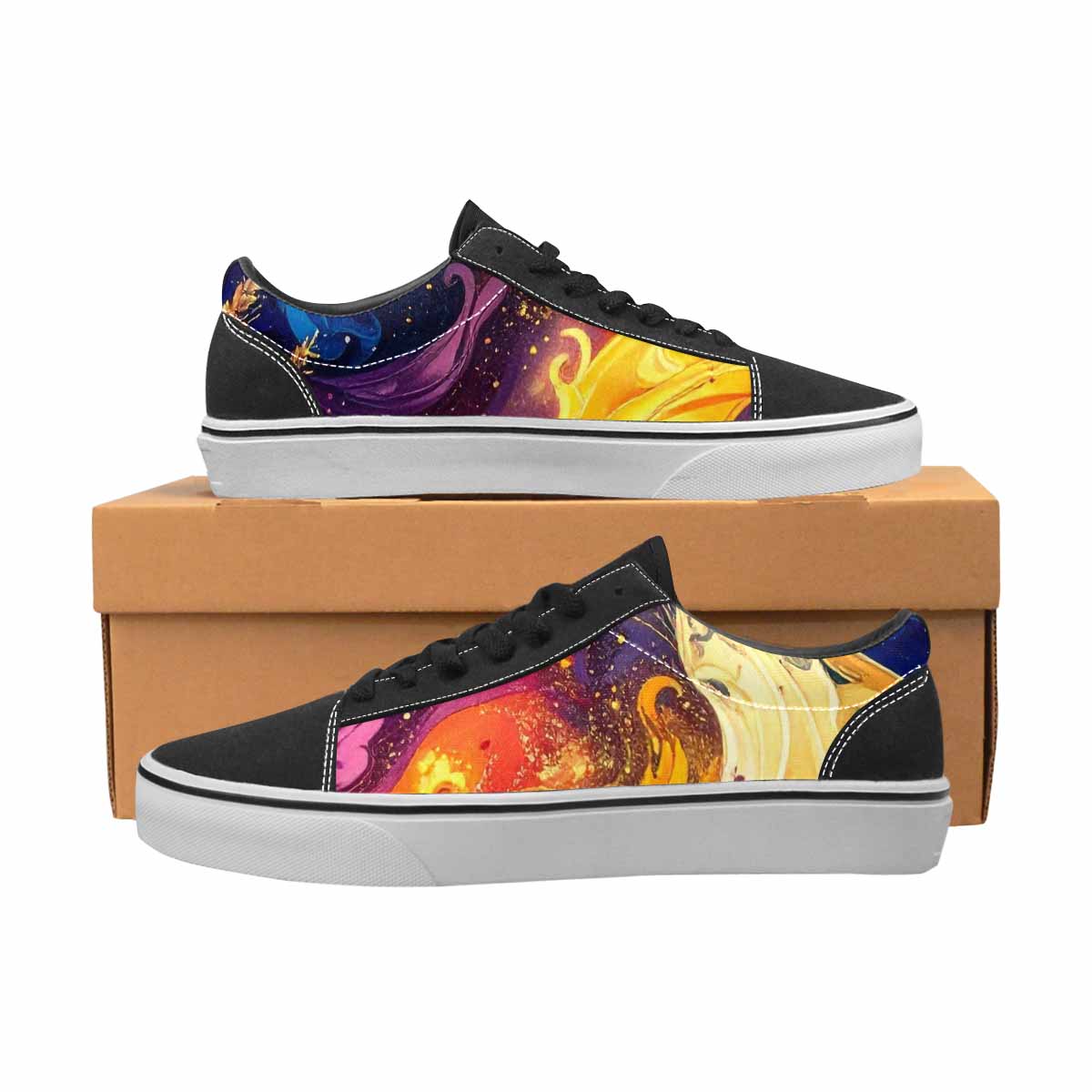 WOMEN'S Blend All Versions Canvas Lace-Up Neon Fantasy Sneakers