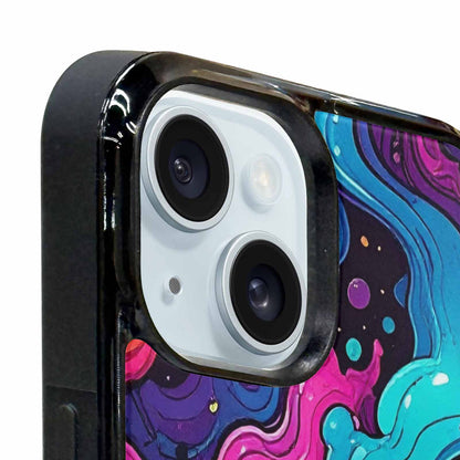 iPhone 15 Plus Case — Neon Drip Galaxy Custom, Custom Made Phone Cover