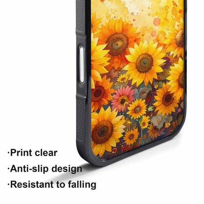 iPhone 17 Air Case — Full Color Vibrant Sunflower Burst Floral, Custom Made Phone Cover