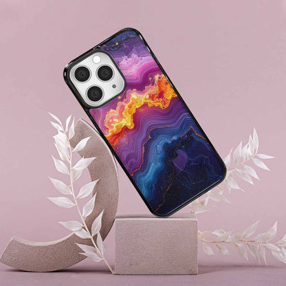 iPhone 15 Pro Max Case — Psychedelic Marble Tessellation, Original Design Phone Case