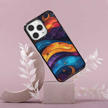 iPhone 15 Pro Max Case — Steampunk Galaxy Art Seamless Pattern Vibrant, Custom Art Phone Cover
