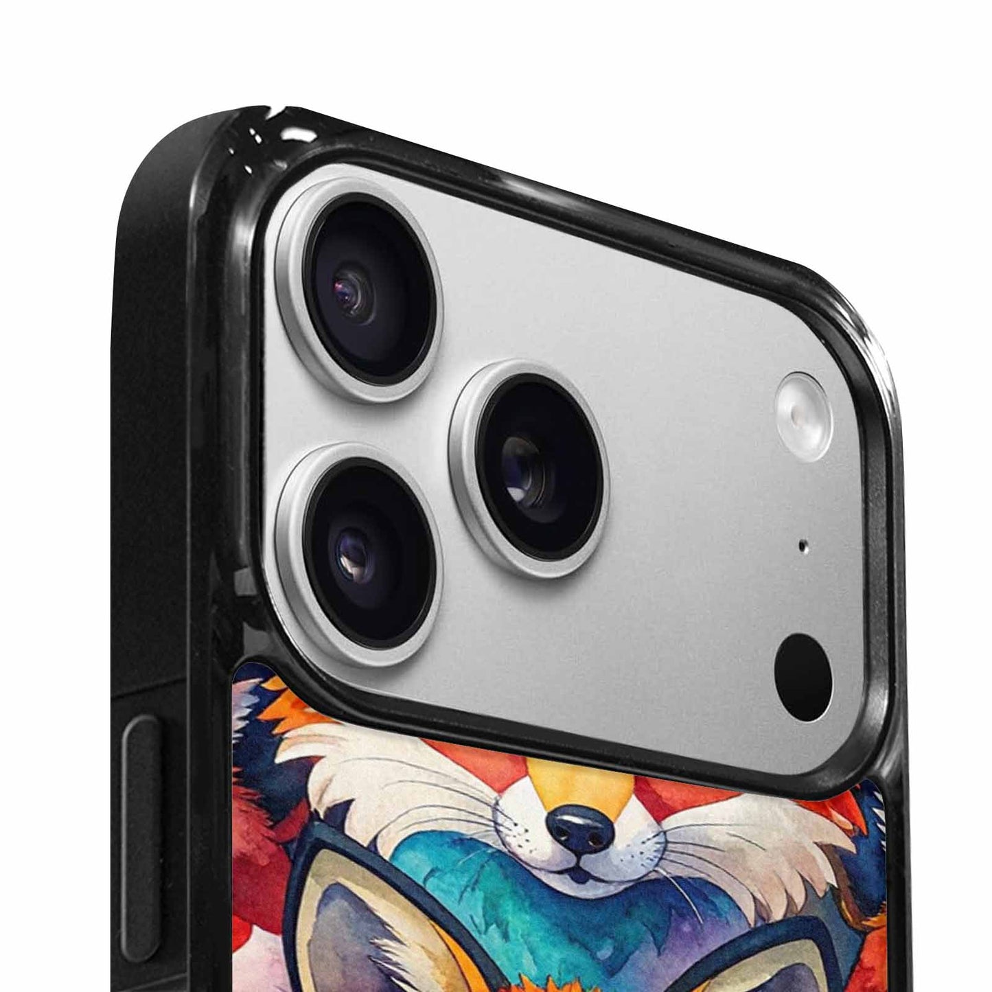 iPhone 17 Pro Max Case — Watercolor Kawaii Fox Watercolor Abstract, Customized Protective Case