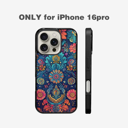 iPhone 16 Pro Case — Paisley Mandala, Custom Printed Phone Case