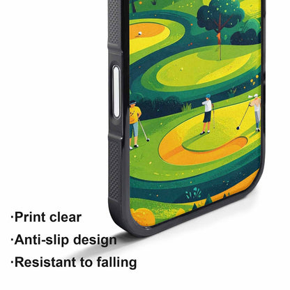 iPhone 17 Pro Max Case — Golf Cartoon Art Pattern Cartoon Cute, Unique Phone Case Design