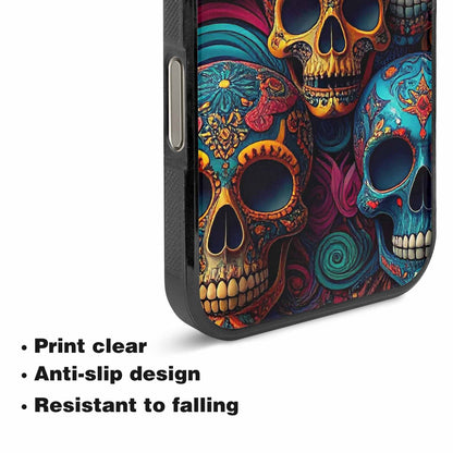 iPhone 16 Pro Max Case — Skull Waves, Personalized Phone Case