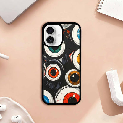 iPhone 17 Case — Googly Cartoon Eyeballs Cartoon Cute, Custom Print Case Cover