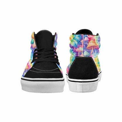 MEN'S Mushrooms  Tie Dye High Top Canvas Dreamlike Custom Shoes