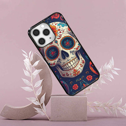 iPhone 15 Pro Max Case — Day Dead Sugar Skull Art 100s, Custom Phone Case