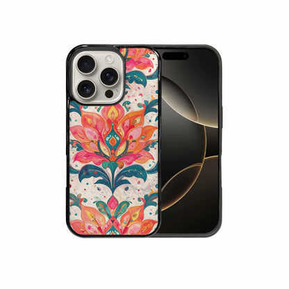 iPhone 16 Pro Case — Marble Floral, Custom Art Phone Cover