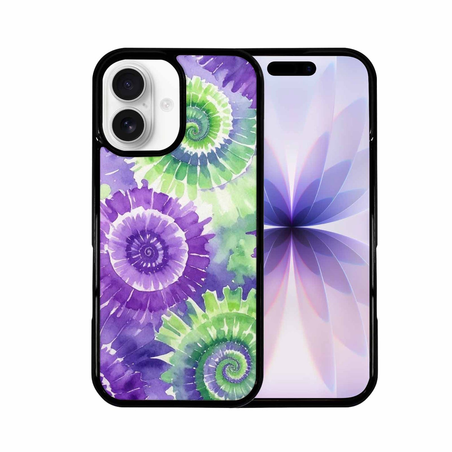 iPhone 17 Case — Tie Dye Purple Green Tie Dye, Customized Protective Case