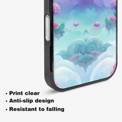 iPhone 16 Plus Case — Surrealist Dreamscape Illustration Pattern, Custom Print Case Cover