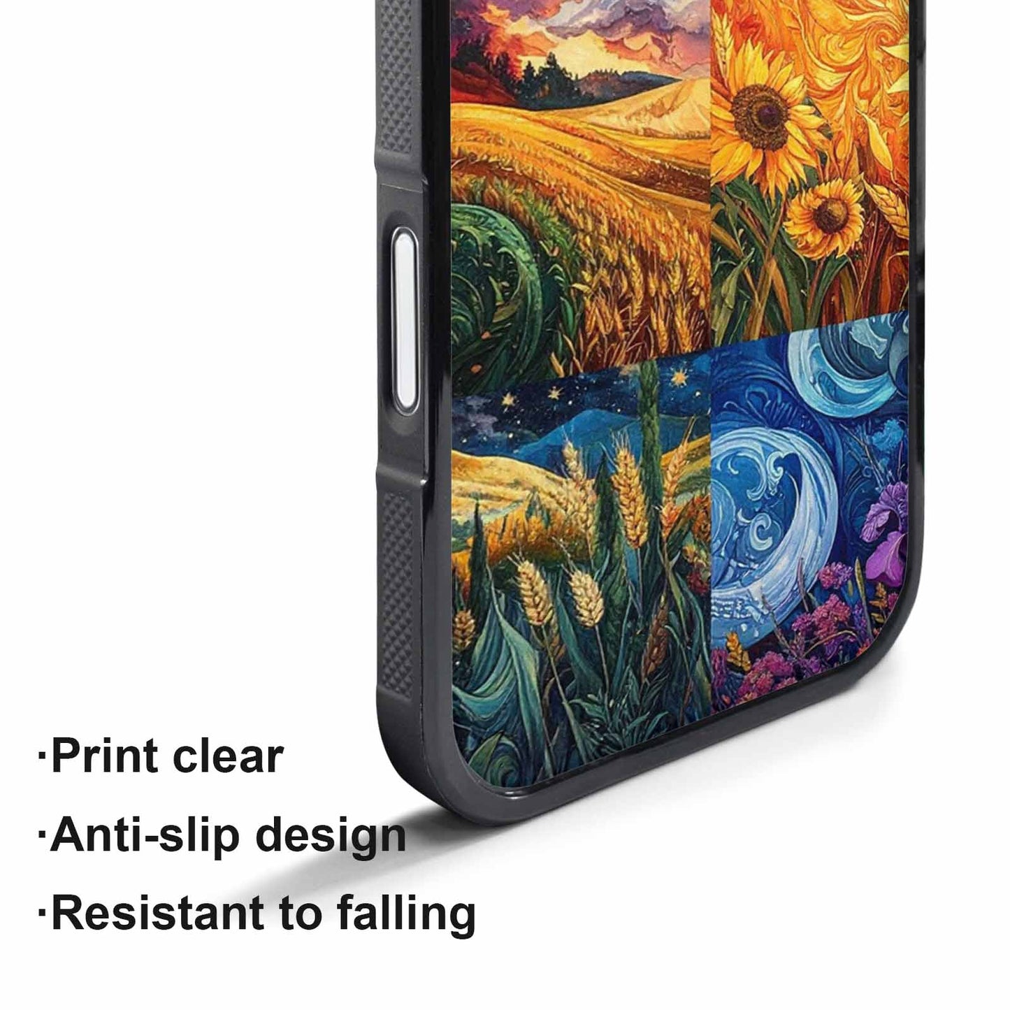 iPhone 17 Pro Case — Small Van Gogh Style Swirl Galaxy, Unique Phone Case Design