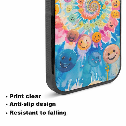 iPhone 15 Case — Smiley Facessmiley Faces Tie D, Custom Designed Case Cover