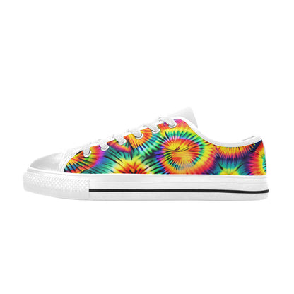 MEN'S Rainbow Tie Dye Canvas Wallpaper Art Sneakers