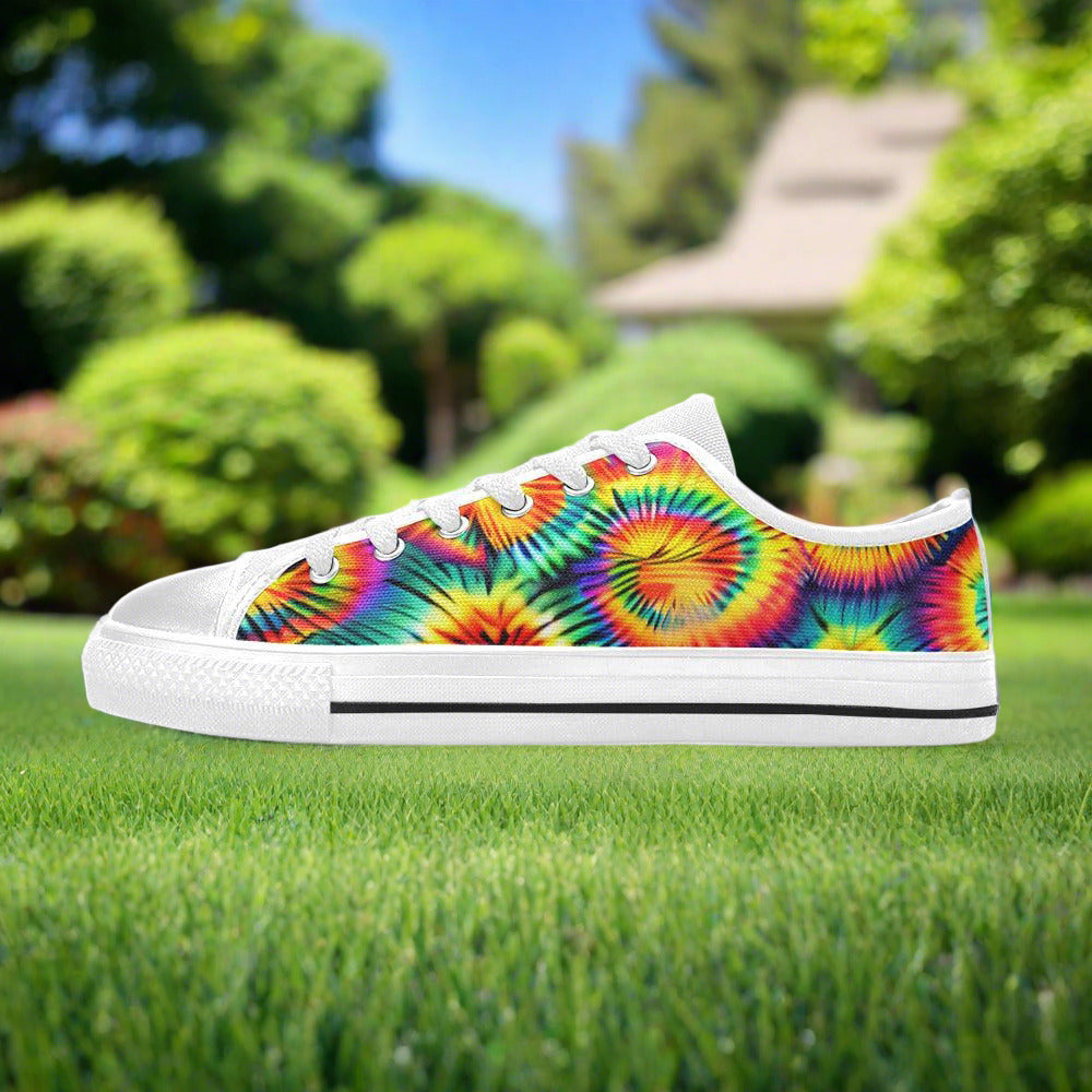Peacock Magenta Gold Custom MEN Bold Art - Freaky Shoes | Custom Art Sneakers